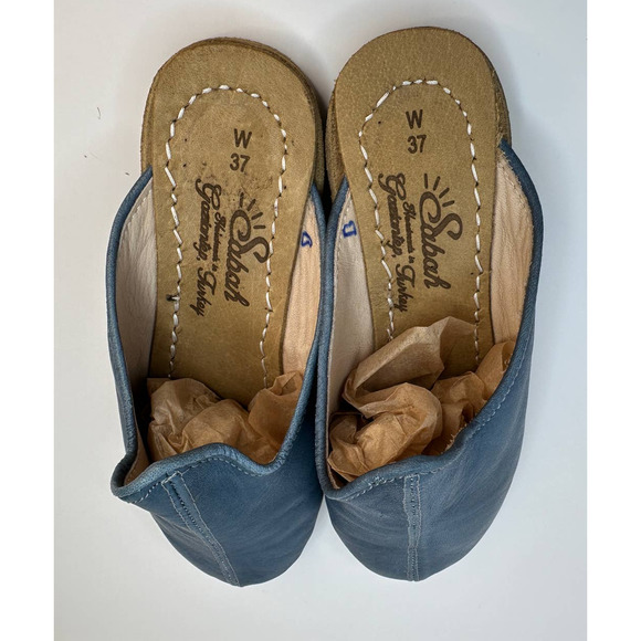 Sabah Babas Classic Baba Turkish Size 37 US 5 GORGEOUS Blue Color Rare Brand New - Picture 7 of 13